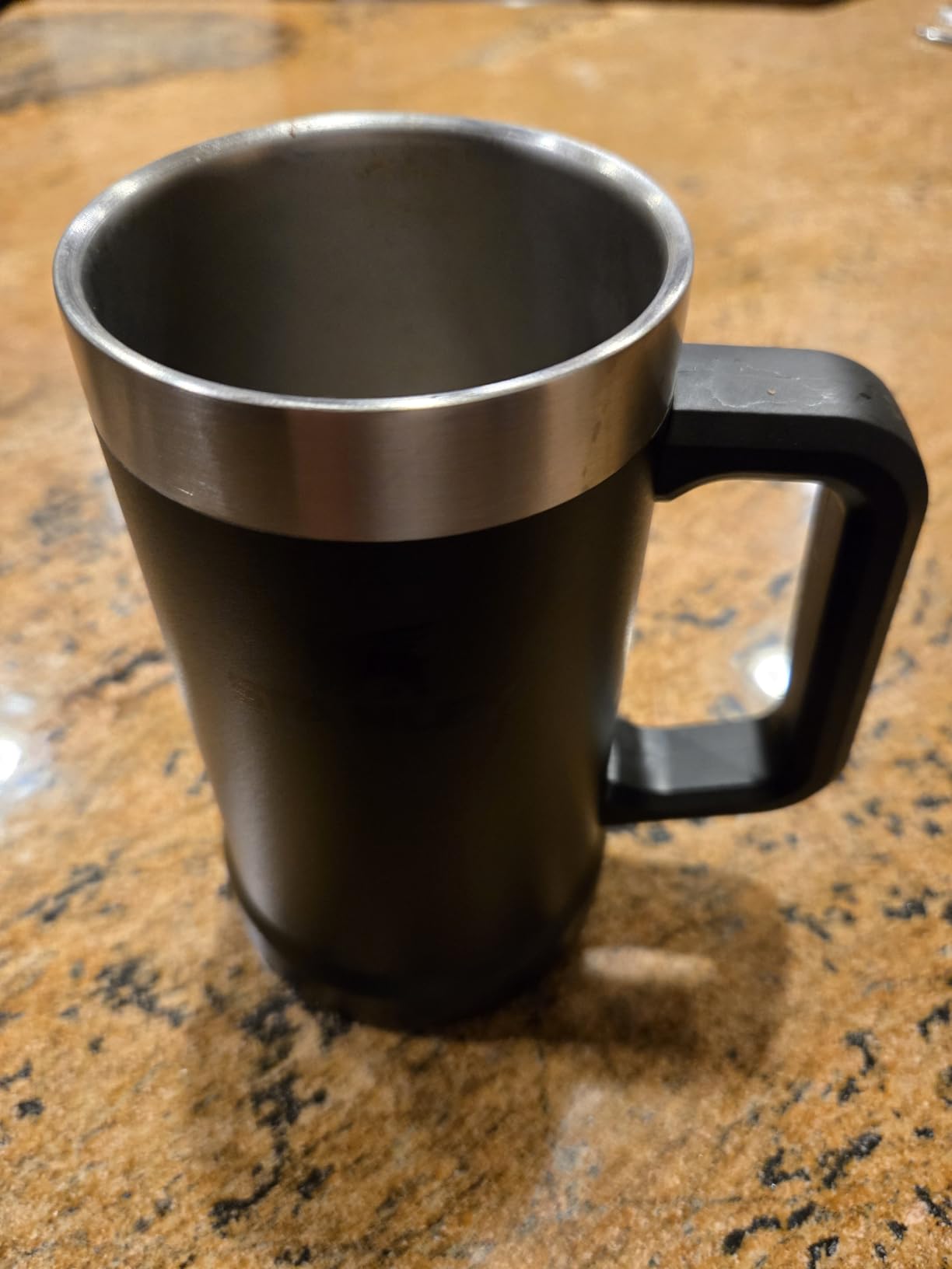 STANLEY Stay-Chill Beer Stein 24 oz | Heavy Duty Big Grip Handle | Beer Tumbler Drink Cup, Holds 2 Cans | Insulated Stainless Steel Party Mug | BPA-Free | Matte Black customer photo 1