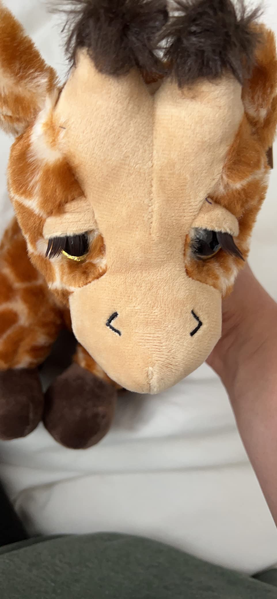 The Petting Zoo Lash'z Giraffe Stuffed Animal Plushie, Kids Gifts, 12 in customer photo 1