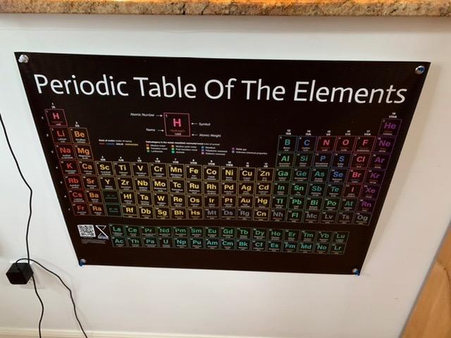 Periodic Table Poster 2026 Version - Large 31x23 Inch PVC Vinyl Chart of Scientific Elements, Hanging Decorations & Teaching Supplies for Science Chemistry Middle, High School Homeschooling Classroom customer photo 1