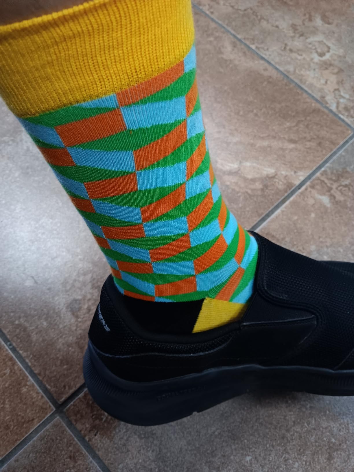 BONANGEL Mens Dress Socks Fun Funny Novelty Colorful Crazy Crew Socks 8-12 | Birthday Holiday Gifts for Men Boyfriend and Dad, Soft and Breathable, Elastic Stretch, Smooth Toe customer photo 1