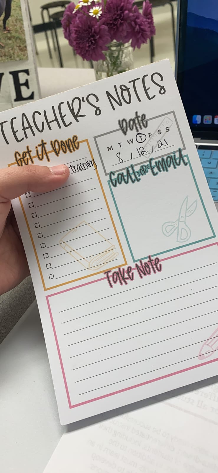 Teacher Notepad, To Do List Note Pad | Stationary Classroom Must Haves for Elementary and Middle School, Teacher Appreciation Gifts for Women customer photo 2