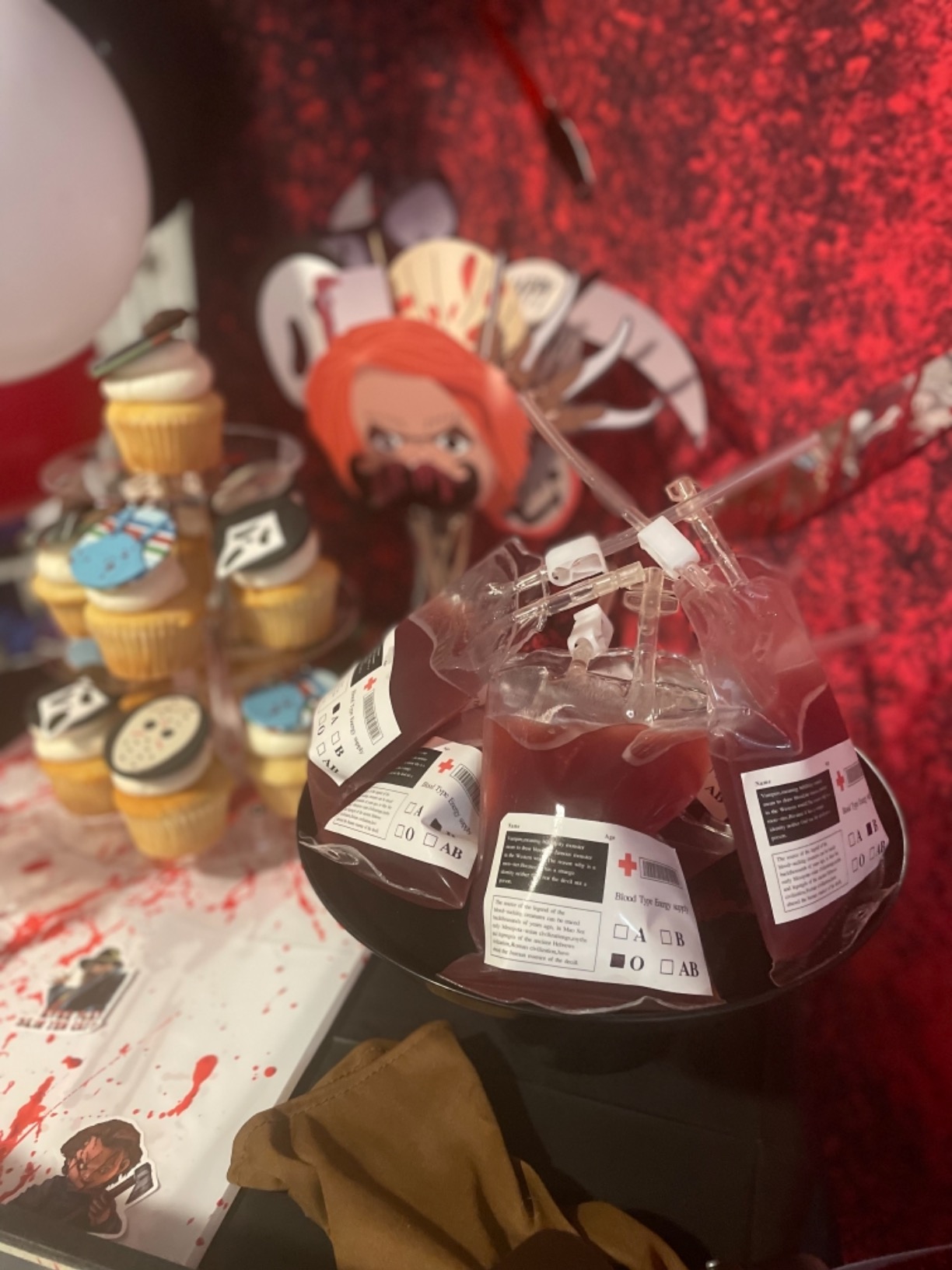 Blood Bag for Drink IV Bags, Halloween Party Cups Drink Container, Drink Pouches Gag Gift, Doctor Nursing/RN Graduation Zombie Vampire Party Supplies, Food Grade PVC, 350ml Capacity (Pack of 20) customer photo 2