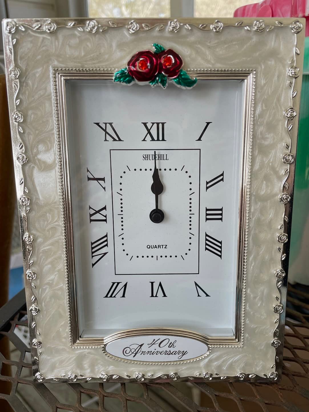 benerini Happy 30th Pearl Wedding Anniversary Quartz Table Clock Gift Present customer photo 2