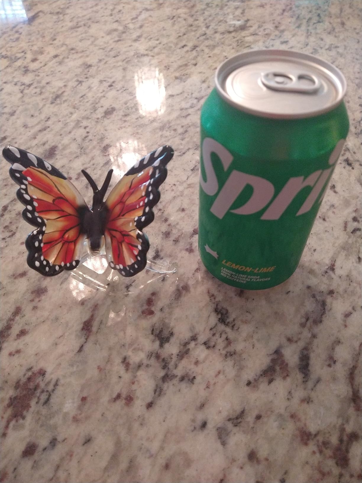 Glass Amber Monarch Butterfly Figurine customer photo 1