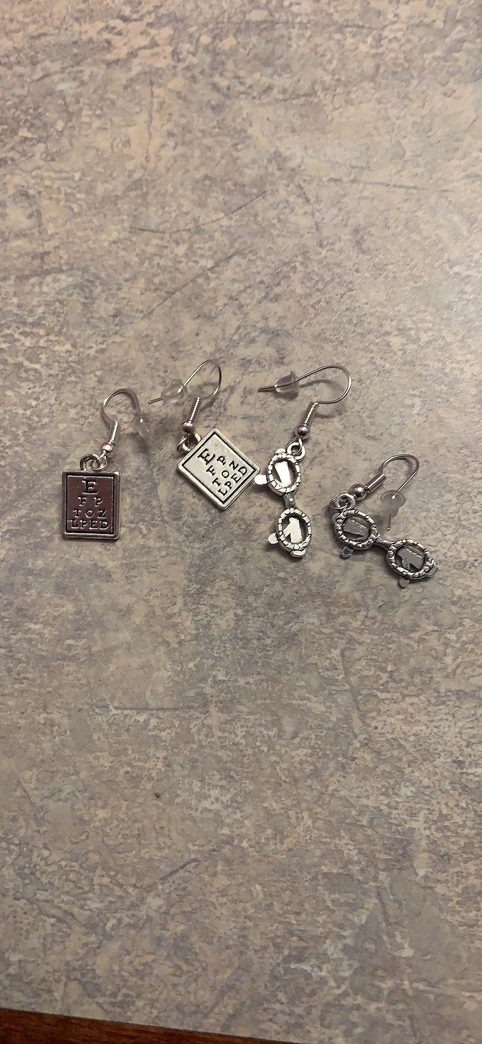 Optician, Ophthalmologist Glasses and Eye Chart Necklace Lariat Style. customer photo 1