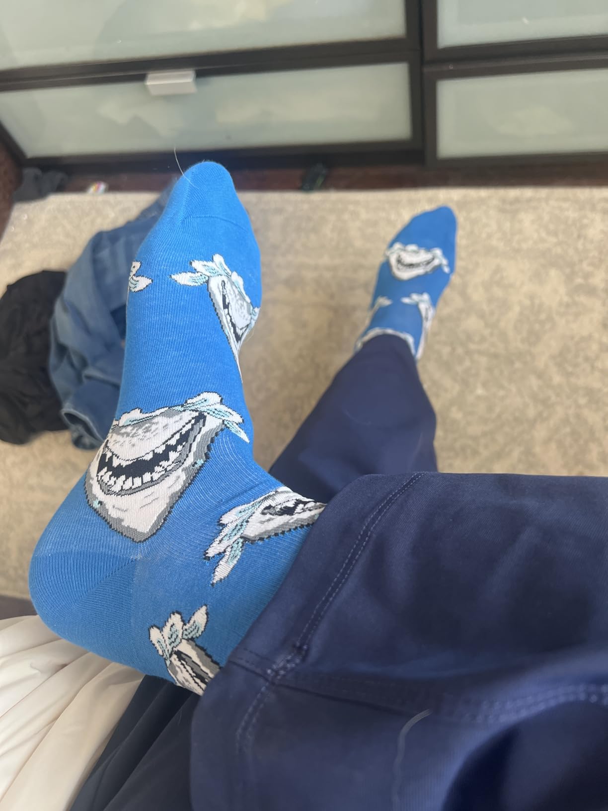 Funny Socks for Men, Crazy Colorful Novelty Fun Cotton Mens Dress Sock 8-12 | Mens Funny Crazy Funky Fun Colorful Pattern Crew Socks for Home & Office, Funny Gift for Birthday, Father's Day, Christmas... customer photo 1