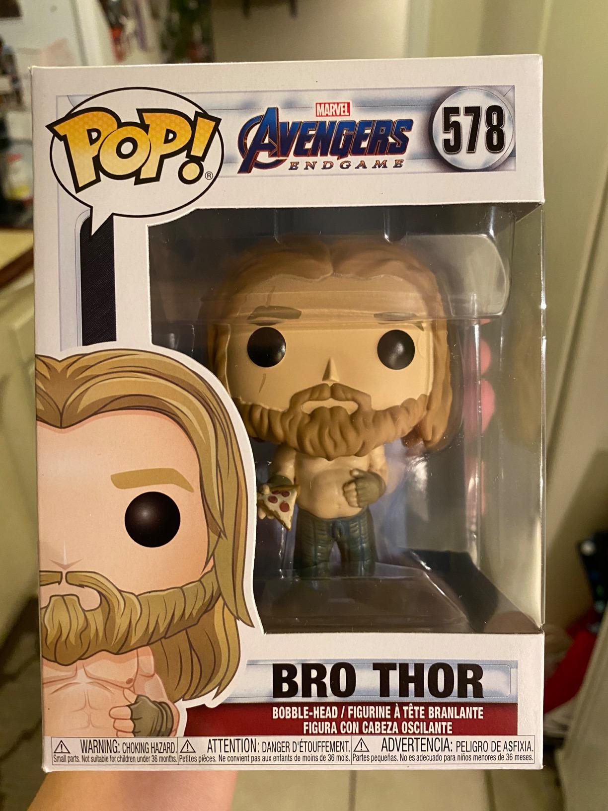 Funko POP! Marvel: Avengers Endgame - Thor with Can | Official Merch - Collectable Vinyl Figurine for Shelf Display - Birthday Gift Idea for Fans and Collectors customer photo 2