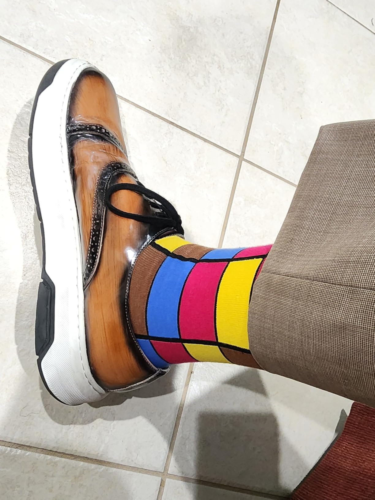 Mens Socks Funny Fun Crazy Dress Crew Colorful Gifts for Men customer photo 1