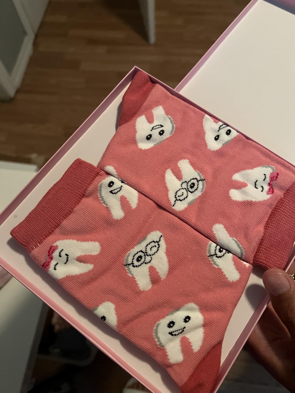 HAPPYPOP Nurse Dental Gifts for Women - Dental Assistants Hygienist Teeth Nursing Socks customer photo 1
