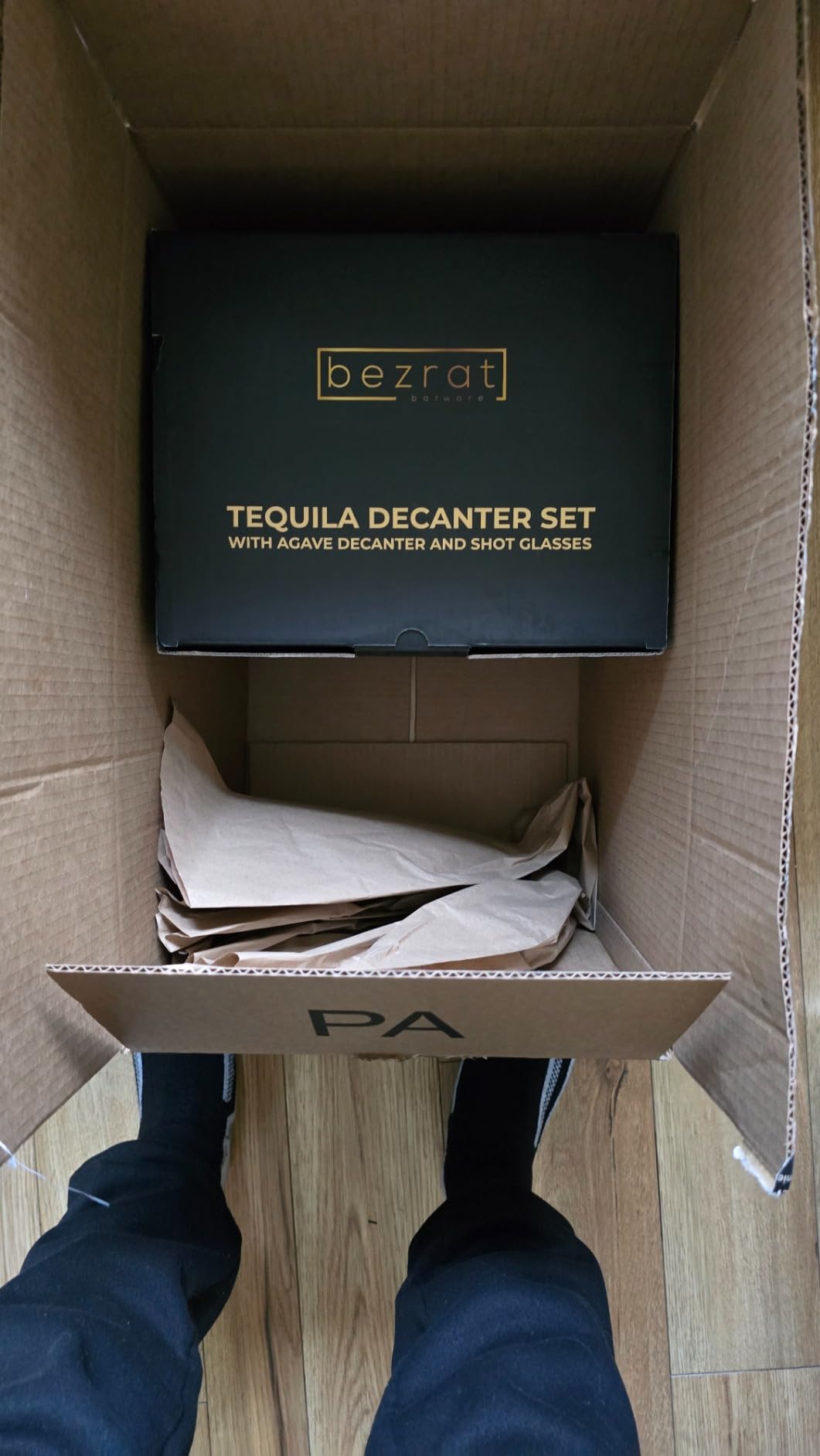 Agave Tequila Glasses & Decanter Set - Handblown 25oz Liquor Decanter & 6 Shot Glasses, 3oz Sipping Glassware - Unique Tequilas Gifts & Gift sets, Agave-Inspired Barware for Mezcal, Whiskey & Spirits customer photo 1
