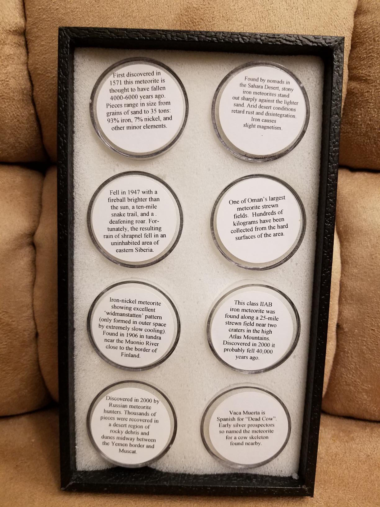 Meteorites from Around the World - Authentic 8-Piece Meteorite Fragment Collection with Display Case | Educational Science Gift for Kids & Space Enthusiasts customer photo 2