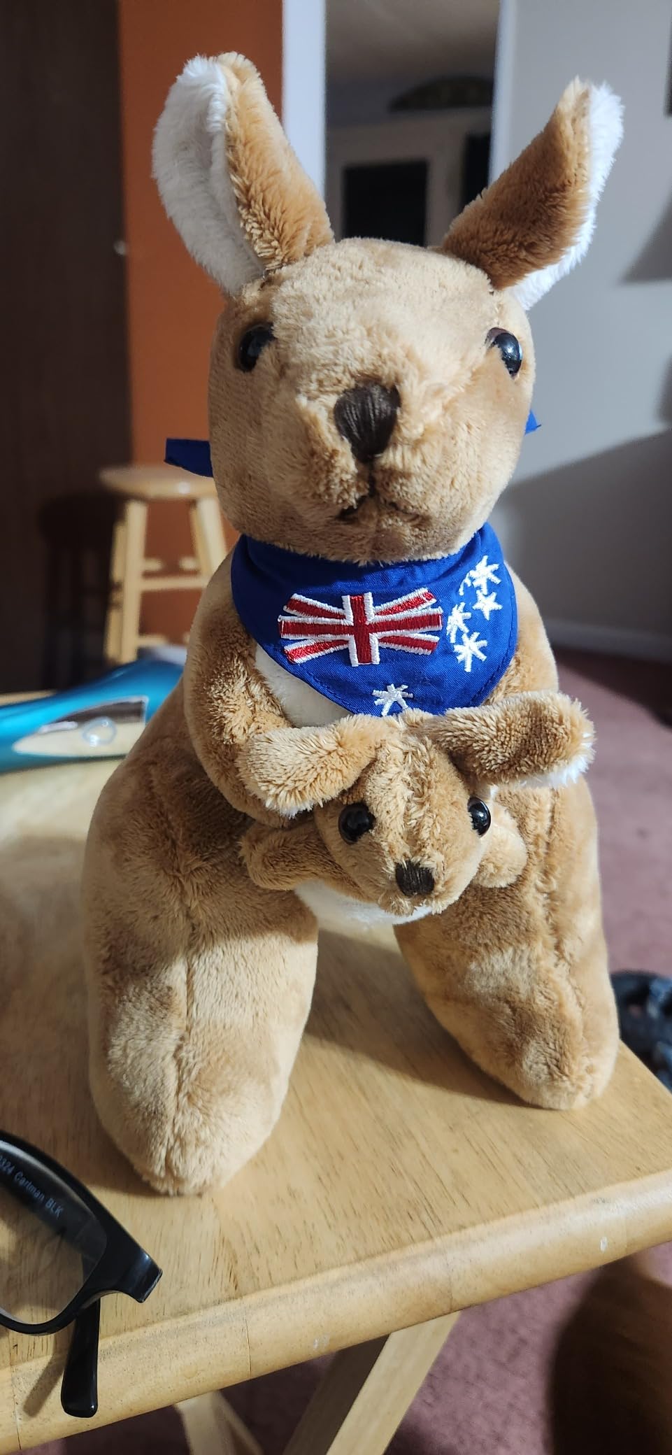 BOHS Kangaroo Stuffed Animal, 11-Inch Plush Toy with Removable Joey customer photo 1