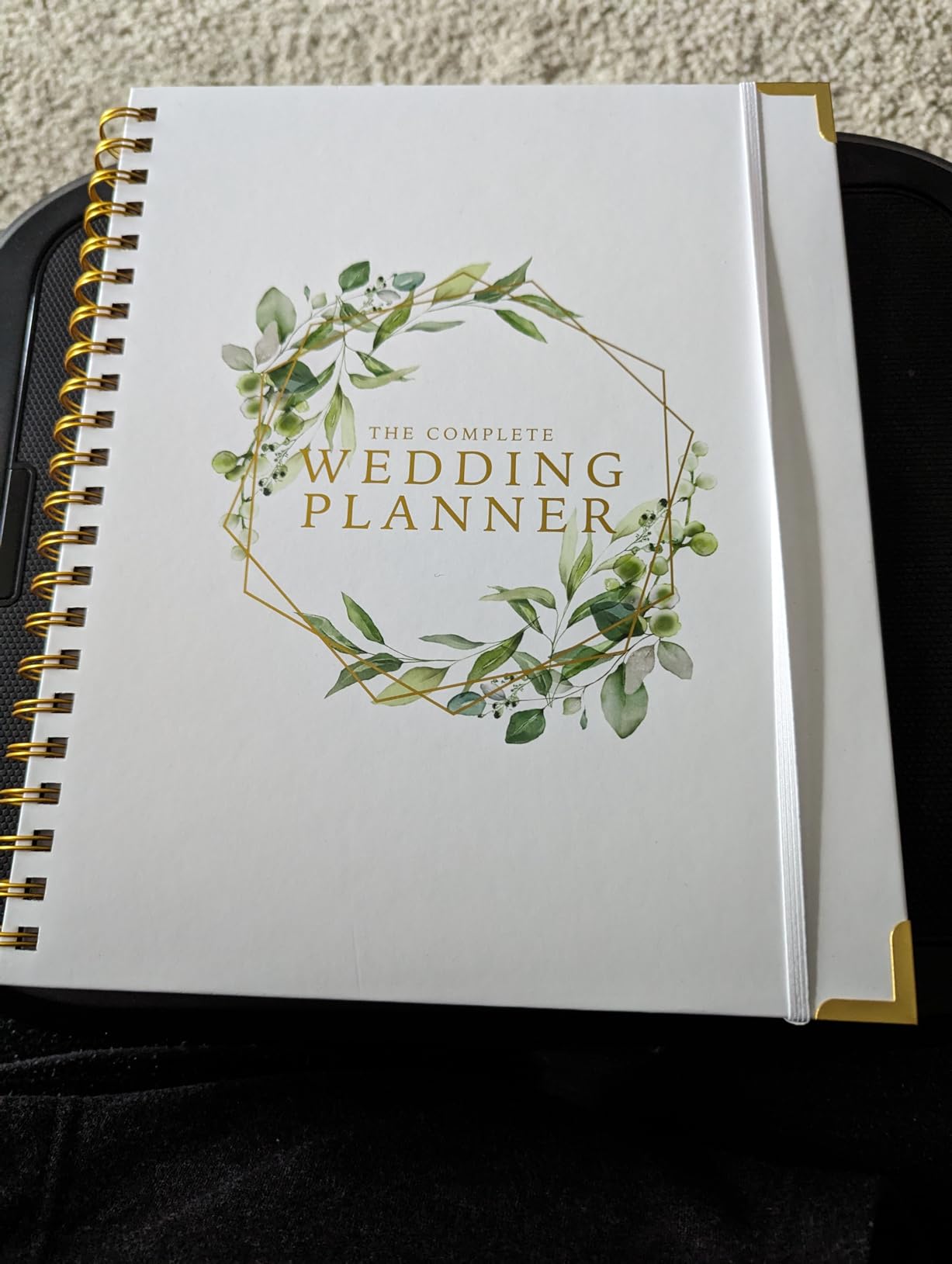 Wedding Planner Book and Organizer - Bridal Planning Binder with Countdown Calendar - Bride Gifts (FLORAL) customer photo 2