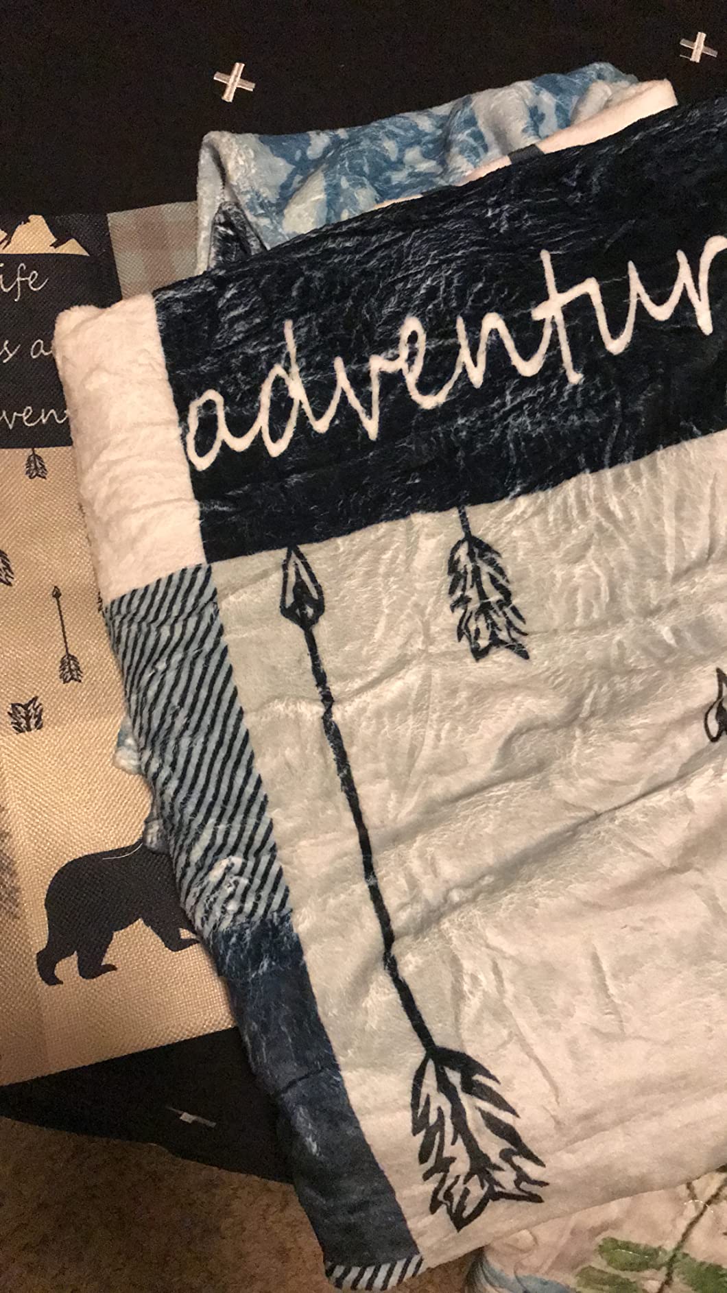 Otter Blanket Sea Otter Gifts for Women Men Kids Plush Throws | Soft Flannel Lap Otter Gifts Cozy Lightweight Noon Break No Shedding Sofa Throws for Office Couch Car Green - 40''x50'' customer photo 2