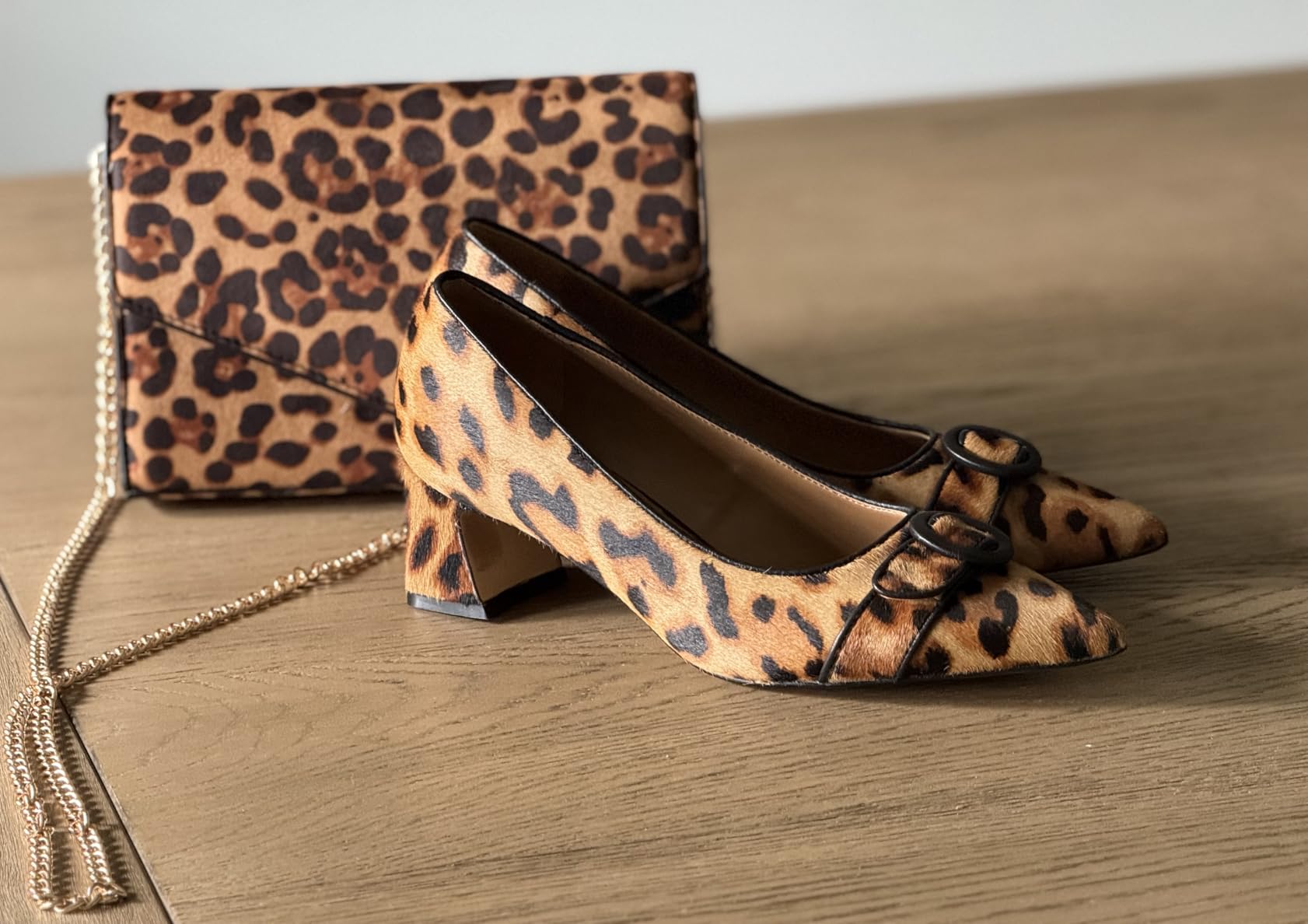 Leopard Print Envelope Evening Clutch Women Chain Shoulder Bag customer photo 1
