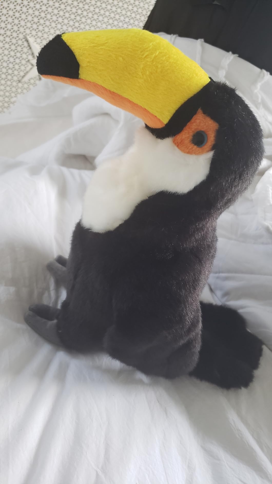 TAMMYFLYFLY Realistic Toucan Bird Stuffed Animal Plush Toy 13.78