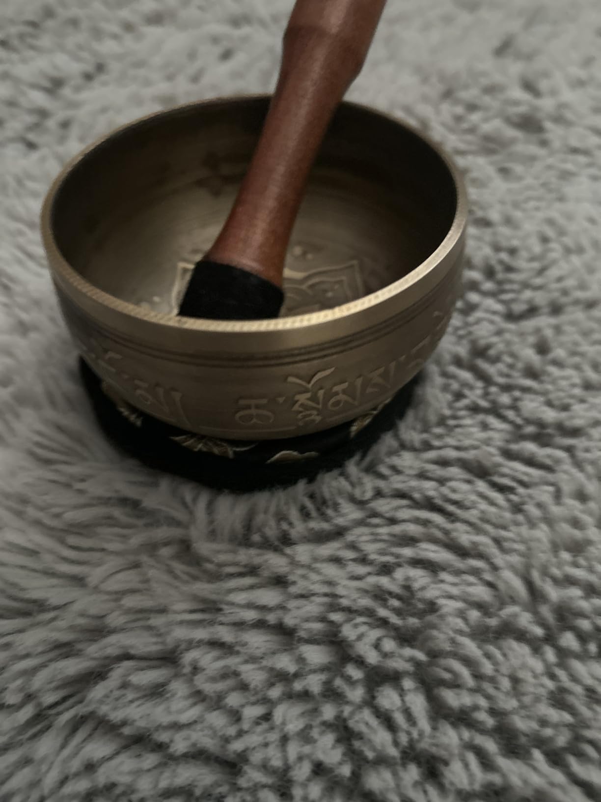 Tibetan Singing Bowl Set - Easy to Play & Beginner Friendly Meditation Bowl with Cushion, Mallet & Case | Stress Relief & Mindfulness | Gift-Ready customer photo 2