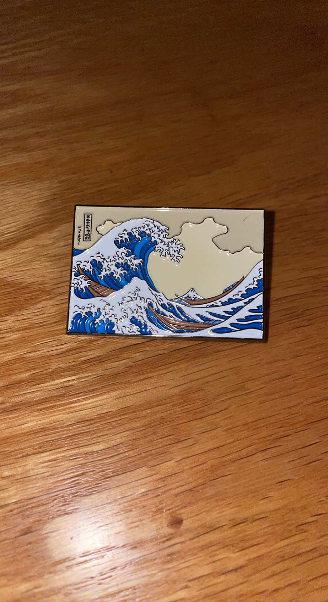 Pinsanity The Great Wave off Kanagawa Enamel Lapel Pin customer photo 1