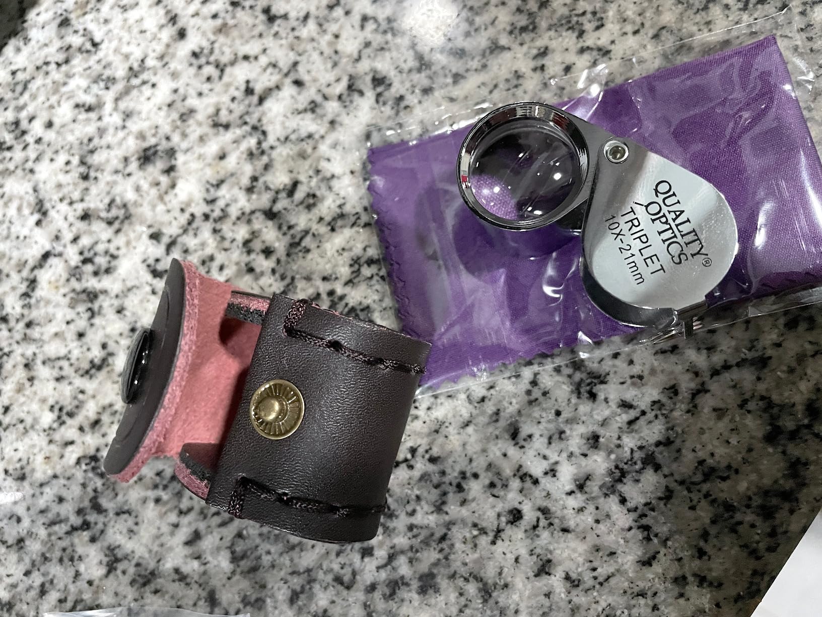 Hastings 10X Loupe Highest Optical Grade Glass Element Lens | Includes Leatherette Pouch customer photo 1