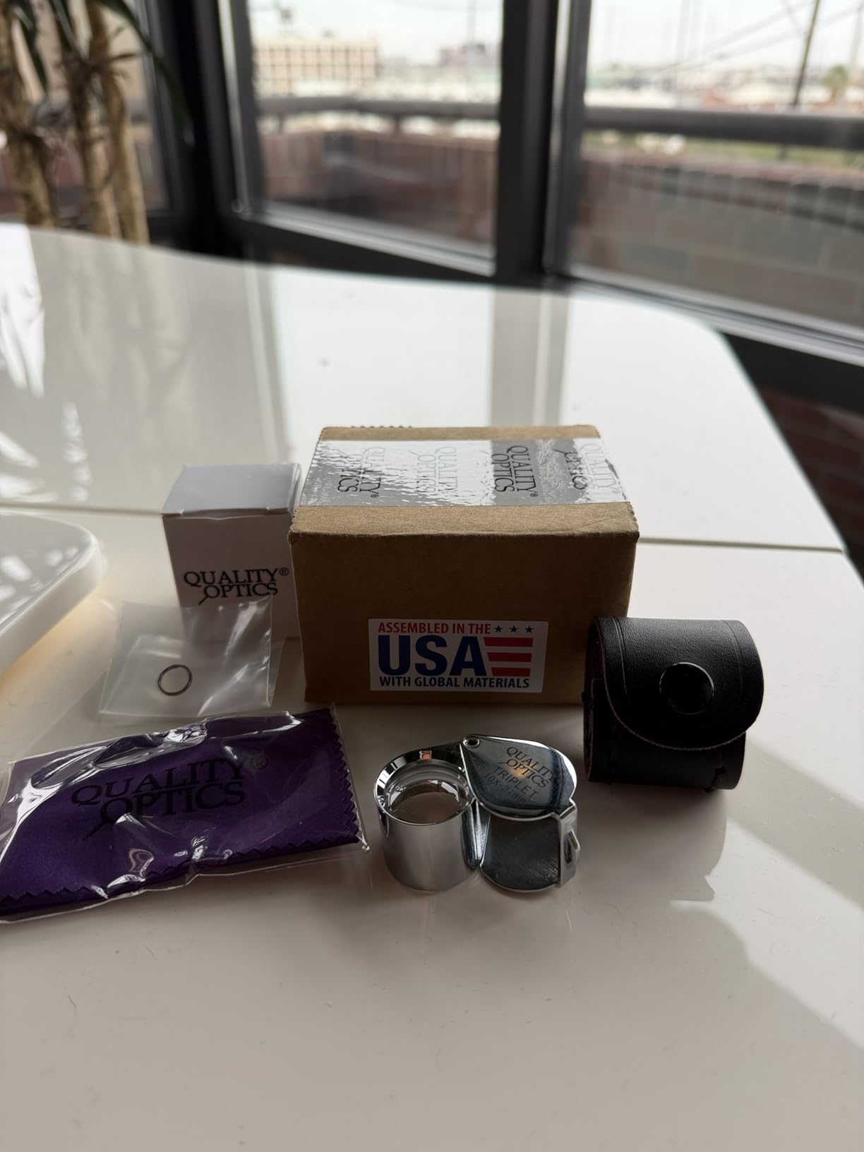 Hastings 10X Loupe Highest Optical Grade Glass Element Lens | Includes Leatherette Pouch customer photo 2