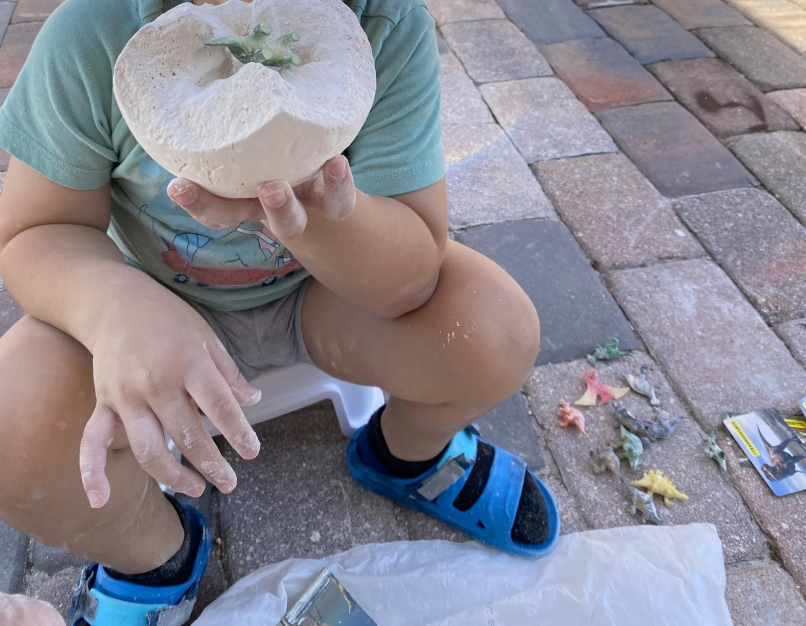 Dinosaur Egg Dig Kit, Unearth a Jumbo Dino Egg with 12 Unique Large Surprise Dinosaur Toys, Ideal Educational STEM Toys and Gifts for Kids Aged 5-7, Suitable for Party and Easter | Unearth a jumbo egg with 12 unique surprise large dino toys. customer photo 1
