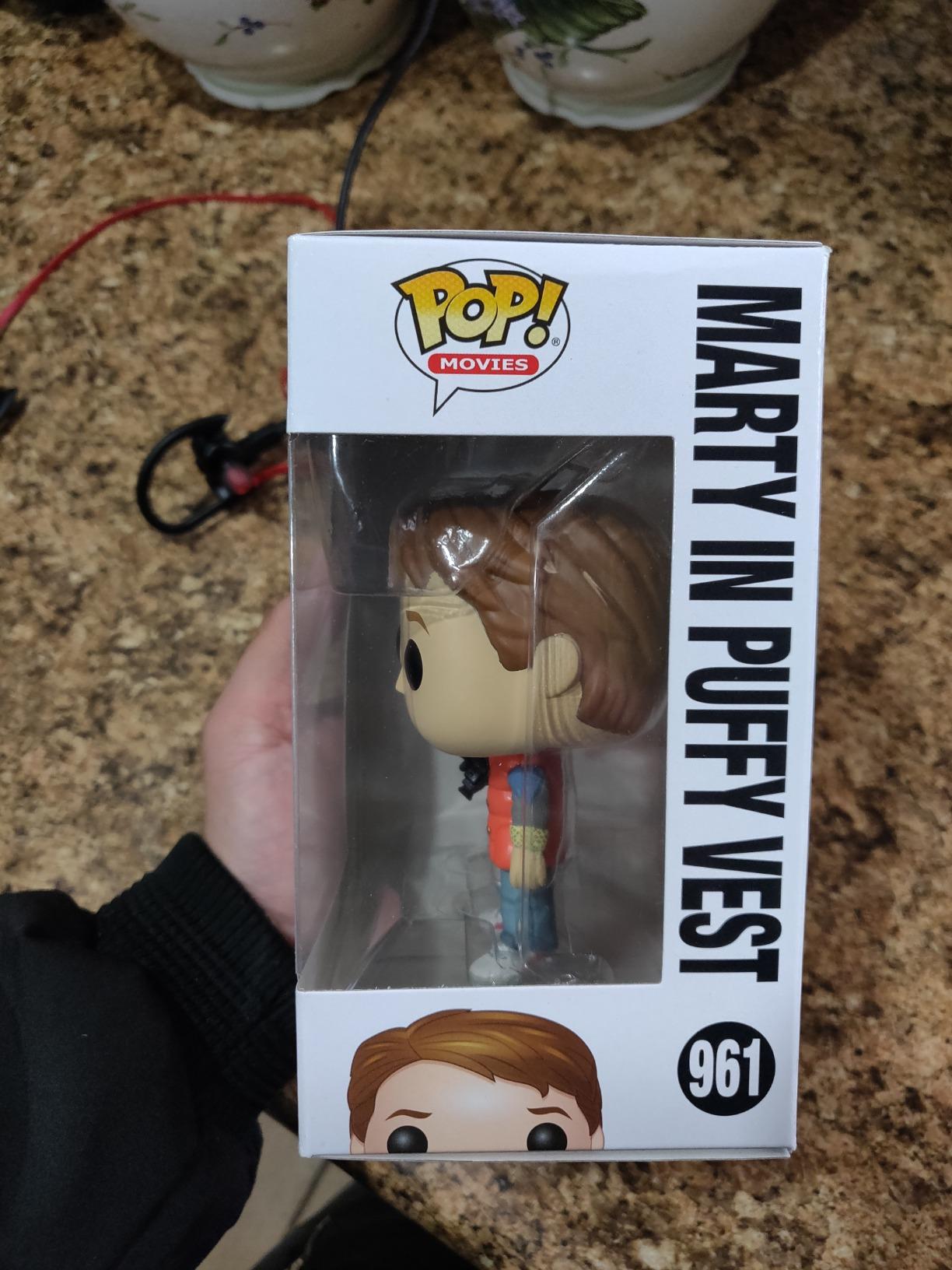 POP! Movies: Back to the Future - Marty McFly in Puffy Vest | Official Comedy Merch - Collectable Vinyl Figurine for Shelf Display - Birthday Gift Idea for Fans and Collectors customer photo 2