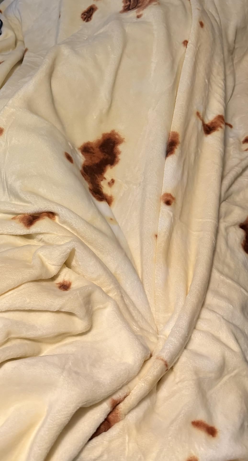 SeaRoomy Burrito Tortilla Blanket, Funny Food Throw Blanket, Round 47inches customer photo 1