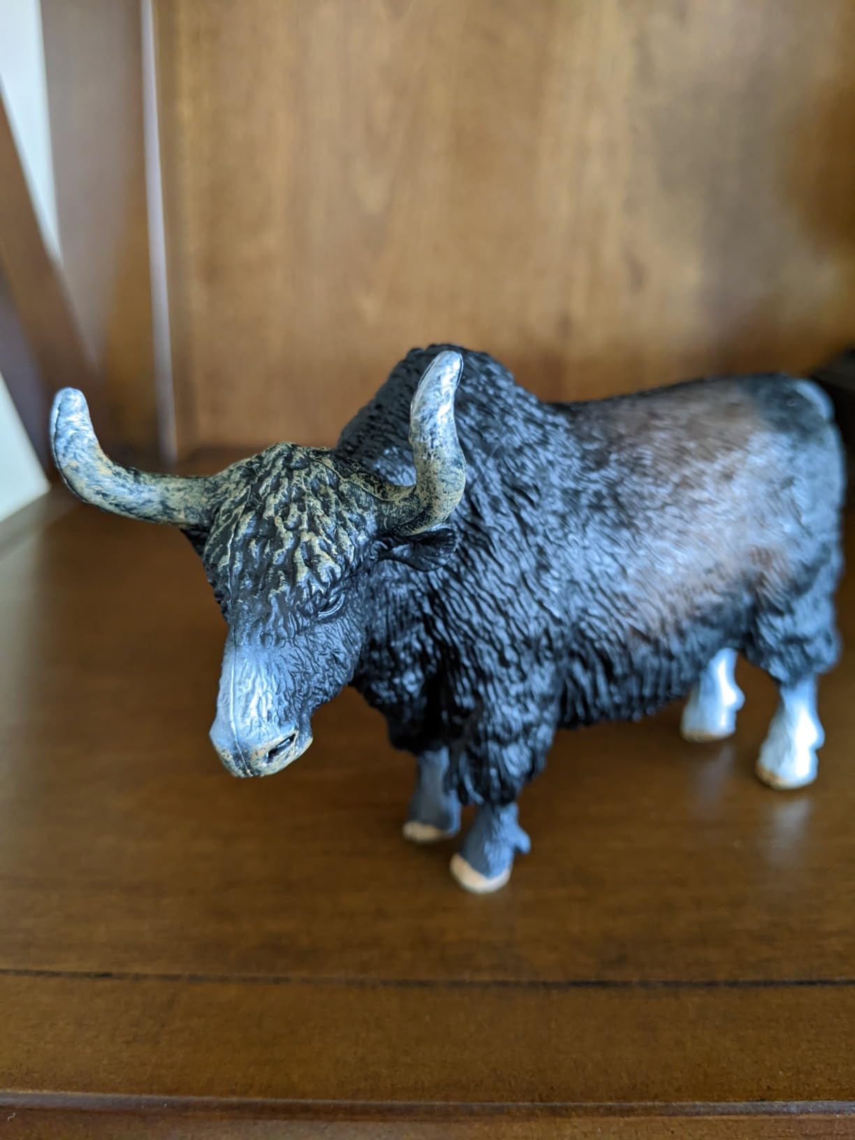 Black Yak Figure Realistic Animal Figurines Early Educational Dog Toy Science Project Christmas Birthday Cake Topper Gift for Kid customer photo 1