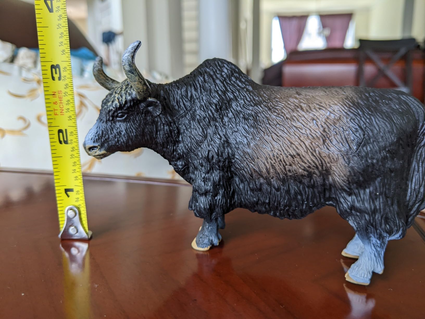 Black Yak Figure Realistic Animal Figurines Early Educational Dog Toy Science Project Christmas Birthday Cake Topper Gift for Kid customer photo 2