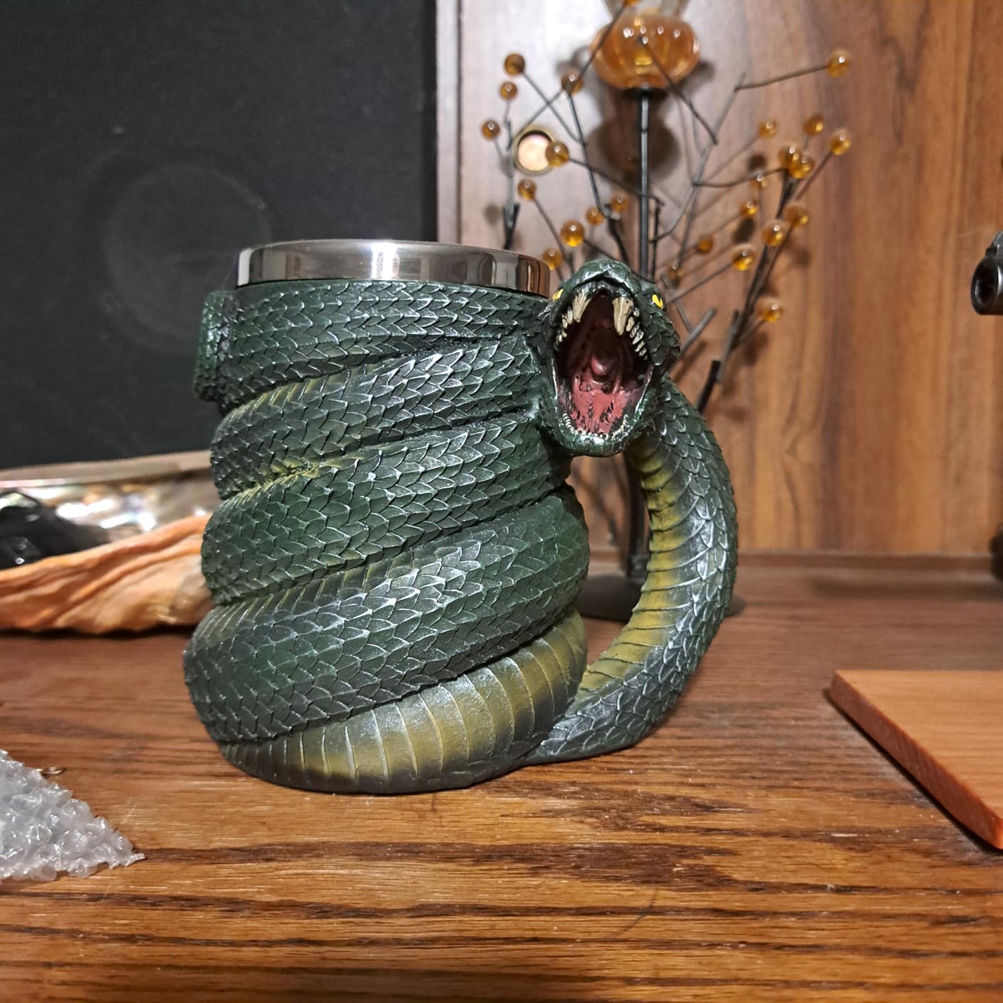 SUMMIT COLLECTION Serpent Snake Coffee Mug Cup 16 fl oz Green Anaconda Beer Tankard customer photo 2