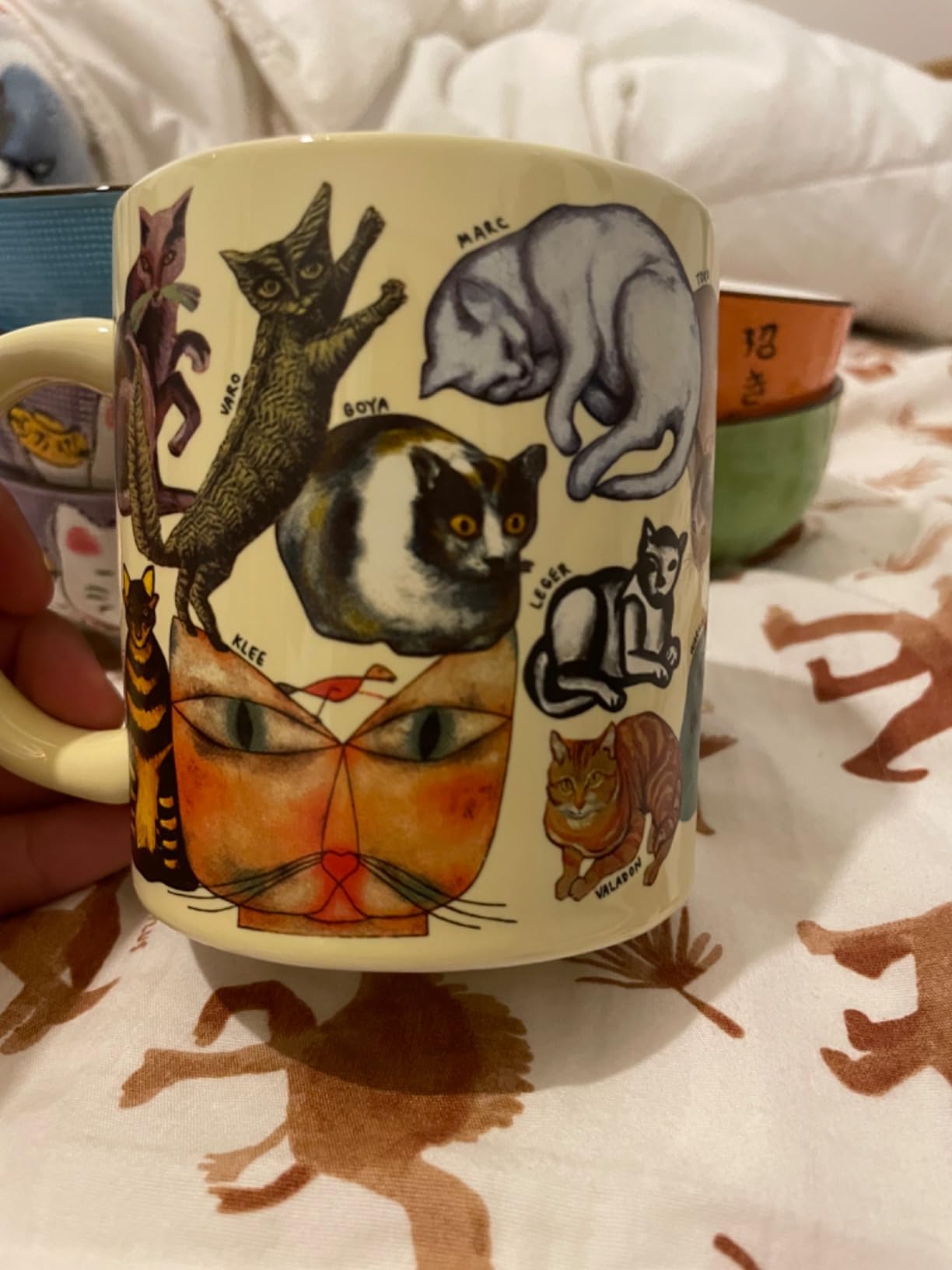 The Unemployed Philosophers Guild Artistic Cat Mug - Featuring Cats and Kittens from Famous Paintings Throughout Art History, Comes in a Fun Gift Box, 12 oz. customer photo 1