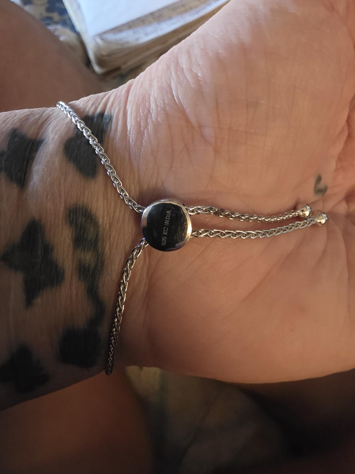 Ross-Simons 0.50 ct. t.w. Diamond Floral Openwork Bolo Bracelet in Sterling Silver customer photo 1