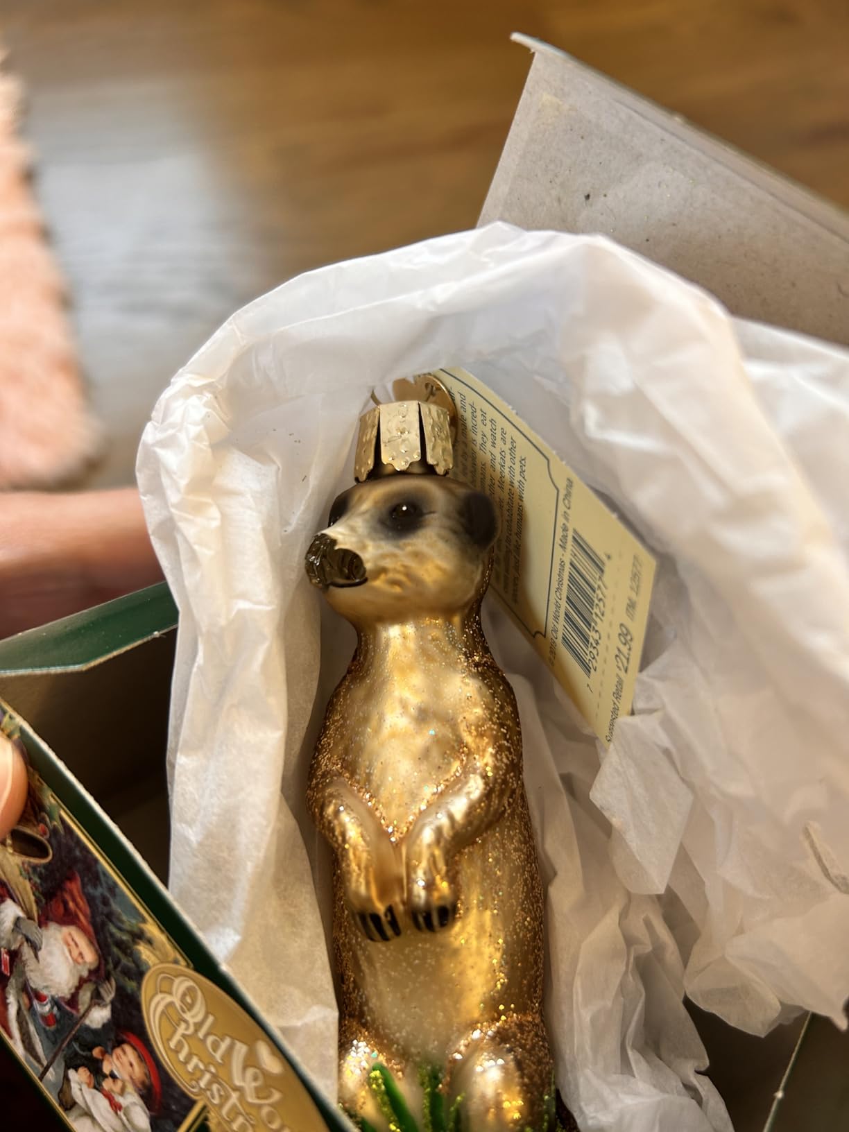 Old World Christmas Ornaments Meerkat Glass Blown Ornaments for Christmas Tree customer photo 2