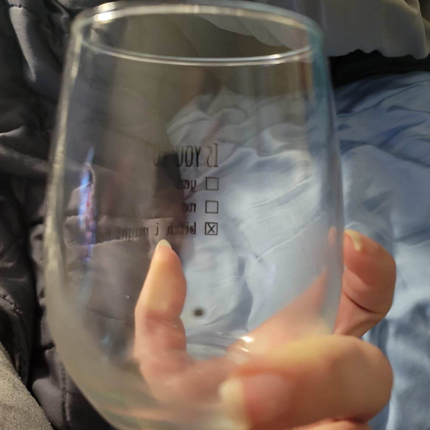 Gelid 40th Birthday Gifts for Women and Men Wine Glass - Funny Is You 40 Gift Idea for Mom Dad Husband Wife - 40 Year Old Party Supplies Decorations for Him, Her - 15oz customer photo 1