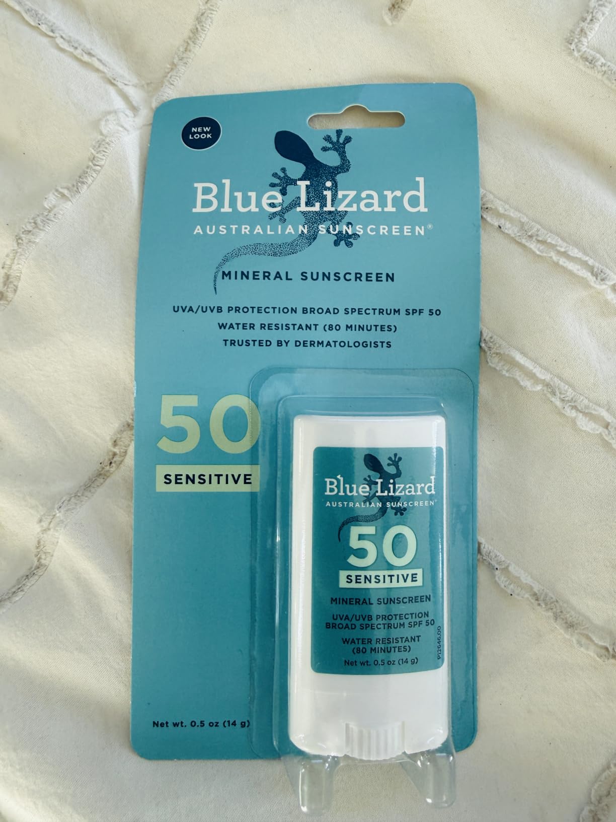 Blue Lizard Sensitive Mineral SPF 50 Sunscreen Lotion, 100% Mineral Sunscreen, UVA/UVB Protection, Infused with organic Aloe Vera, Soothes and Hydrates, 5 fl oz customer photo 2