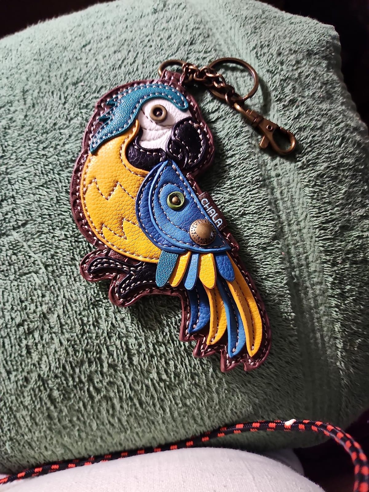 Bird Collection Women's Decorative Key Fob/Coin Purse Accessory - Pelican customer photo 1