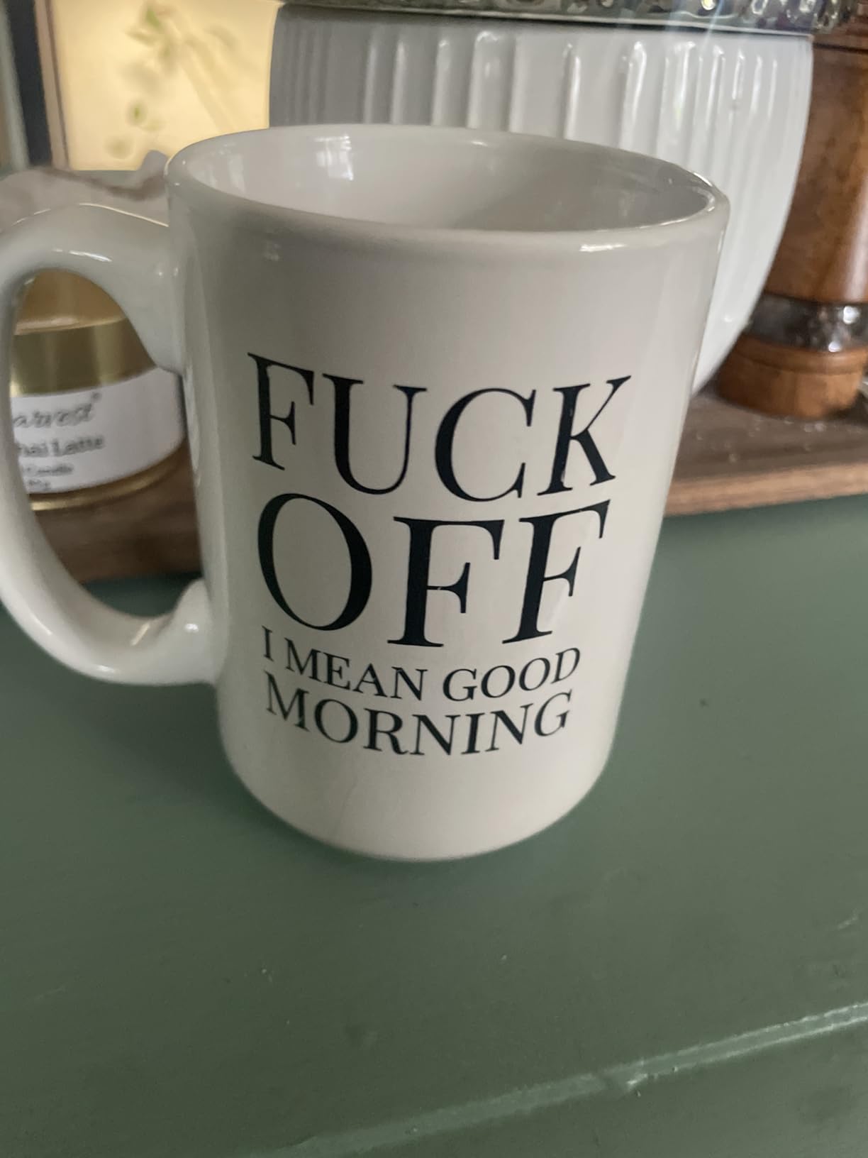 Funny Coffee Mugs Adult Humor | Large 15 oz Ceramic Coffee Mug, Funny Cups for Coworkers, Boss, Friends, Sarcastic, Office Gag Gift Idea for Birthdays customer photo 2