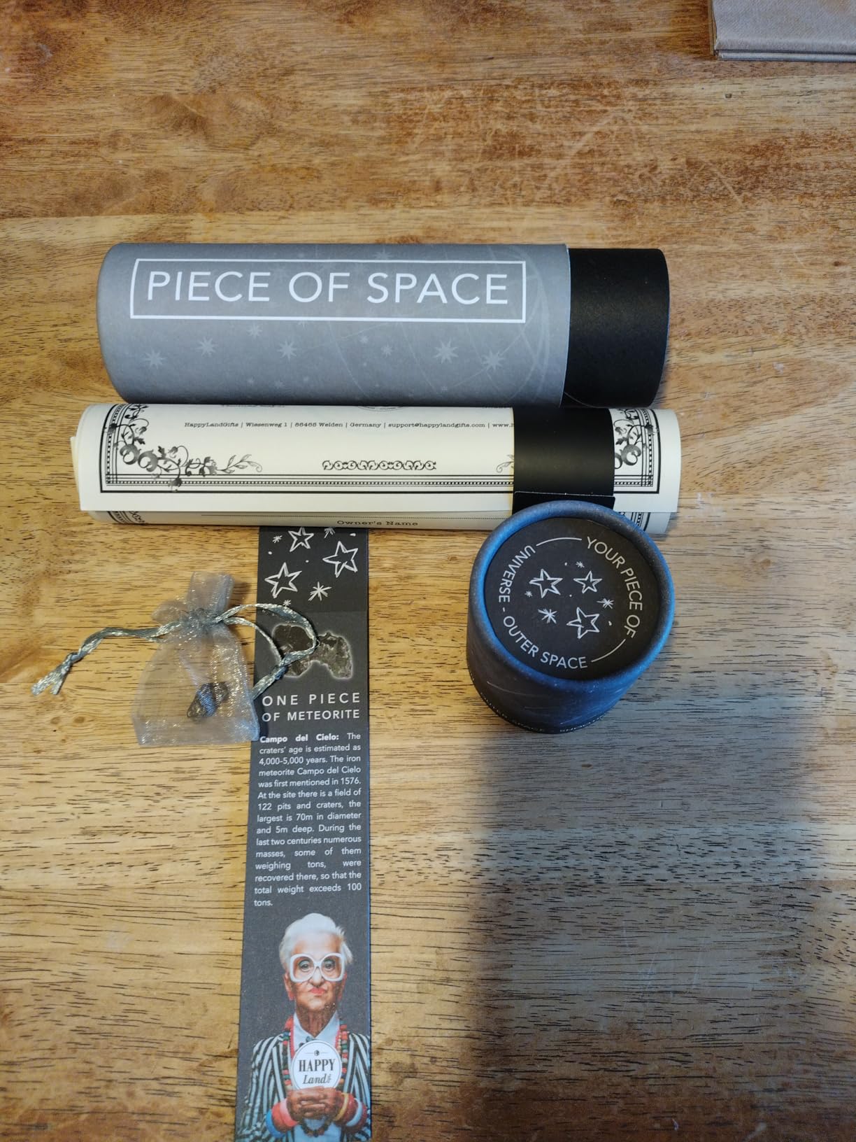 happylandgifts Shooting Star for him and her with Personalized Certificate | Iron Meteorite for Space and NASA Enthusiasts | 6th Iron Anniversary and Lovers | Space Stuff | Moon Rock customer photo 1