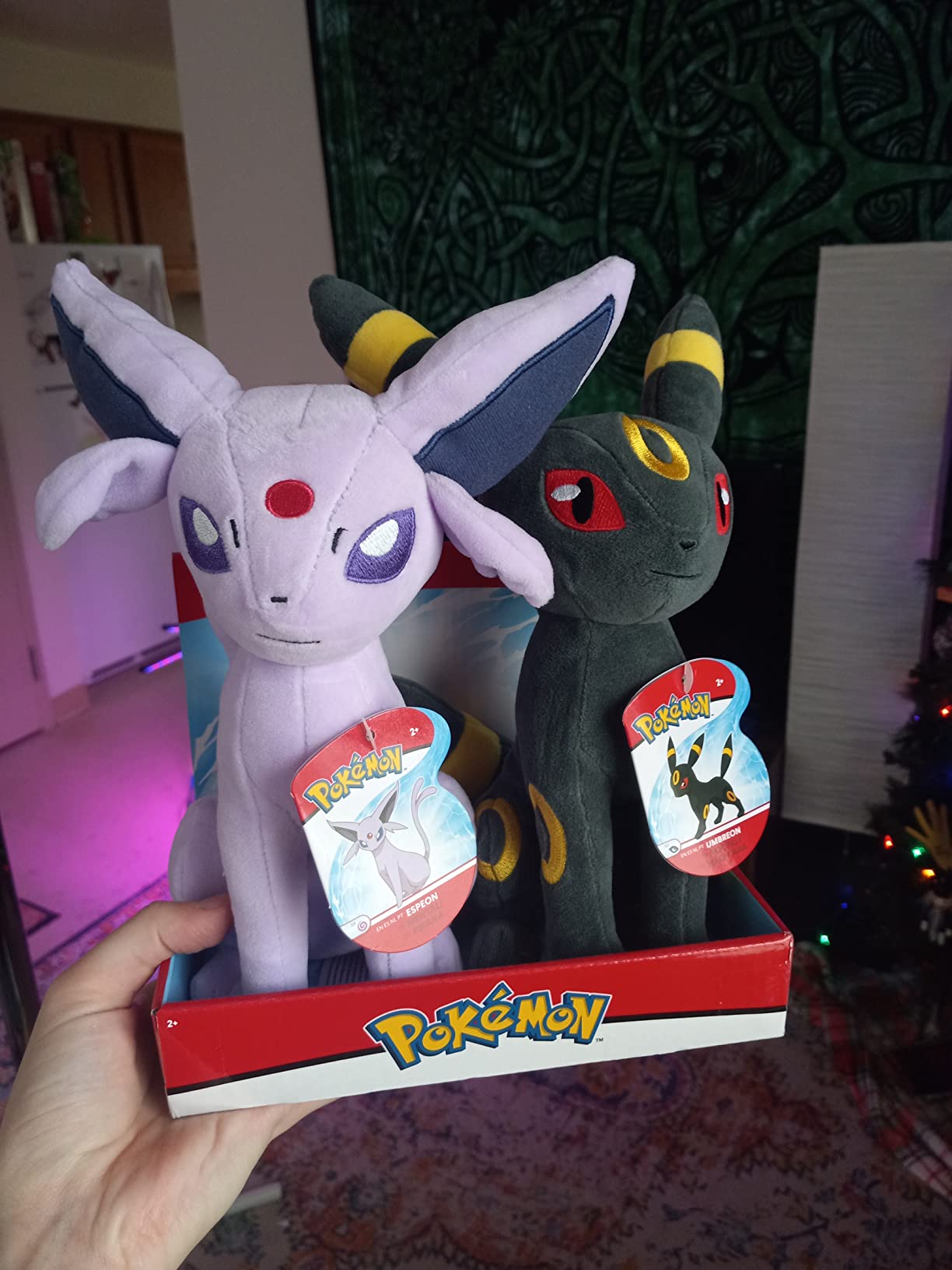 Pokemon Espeon and Umbreon Plush 2-Pack - Two 8-Inch Soft Plush with Authentic Details customer photo 1