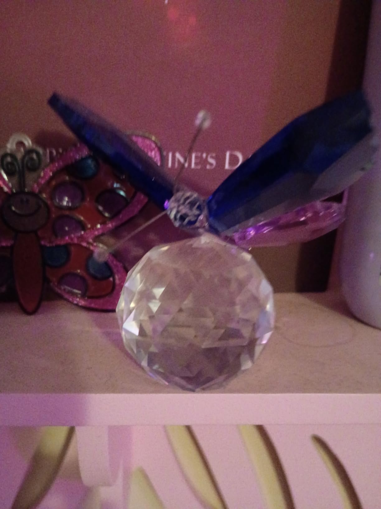 Crystal Cut Butterfly Animal Figurine Ornament Office Table Decor customer photo 1