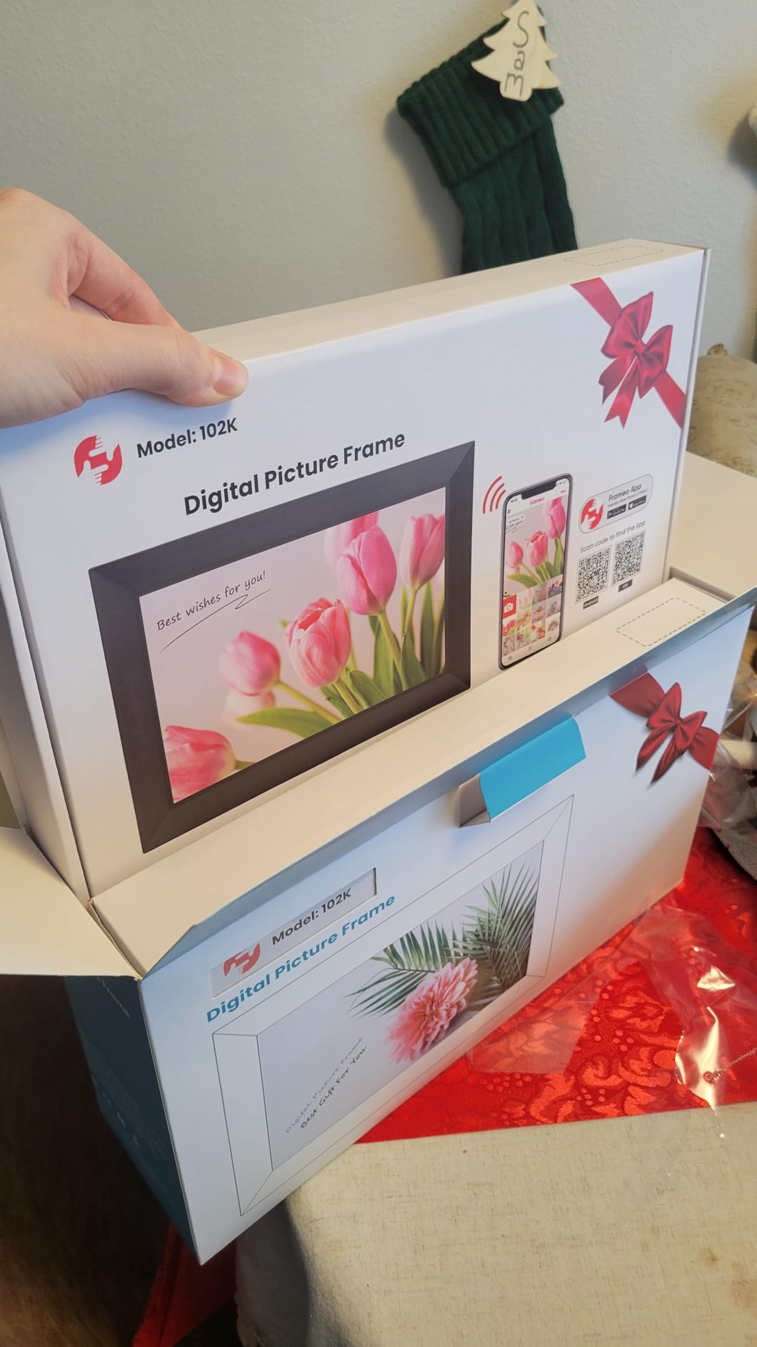 BIGASUO Digital Picture Frame, 10.1