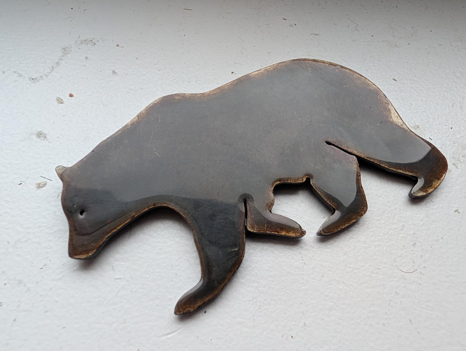 Standing Elk Magnet. Stone Tumbled. Designed and Manufactured in THE USA. customer photo 2
