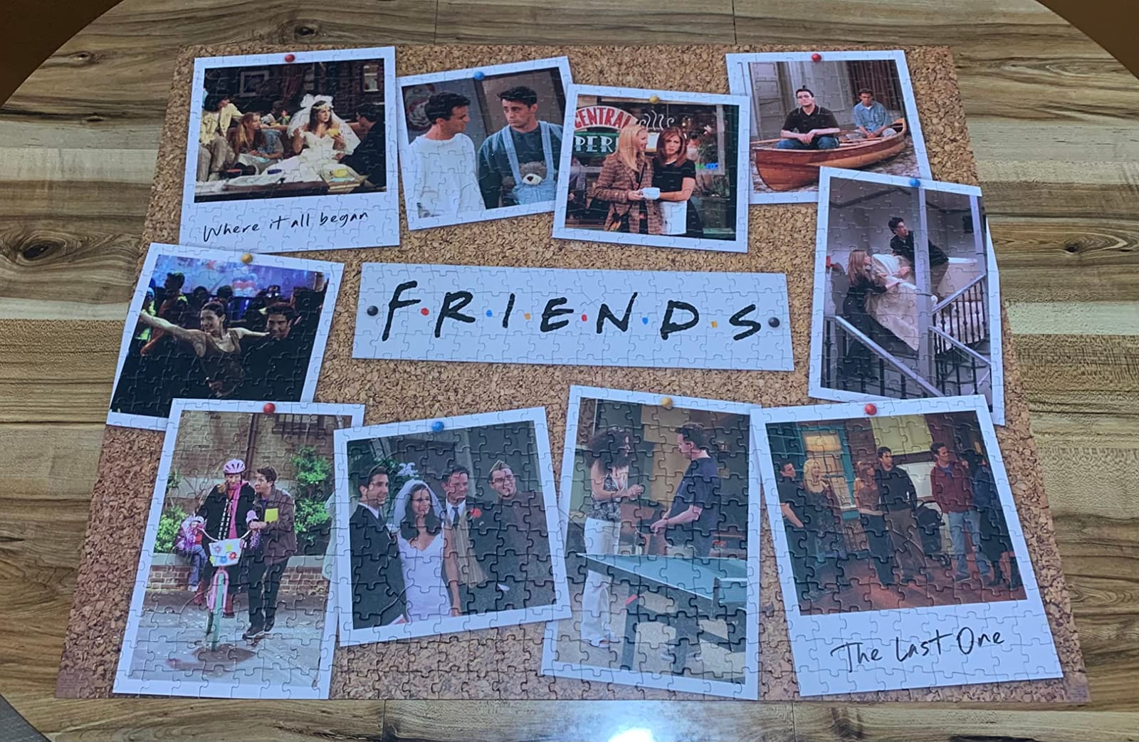 Friends TV Show Seasons Jigsaw Puzzle - 1000 Pieces - 30in x 24in | 1000-Piece Corkboard Photo Design, Great Gift for Friends Fans customer photo 1