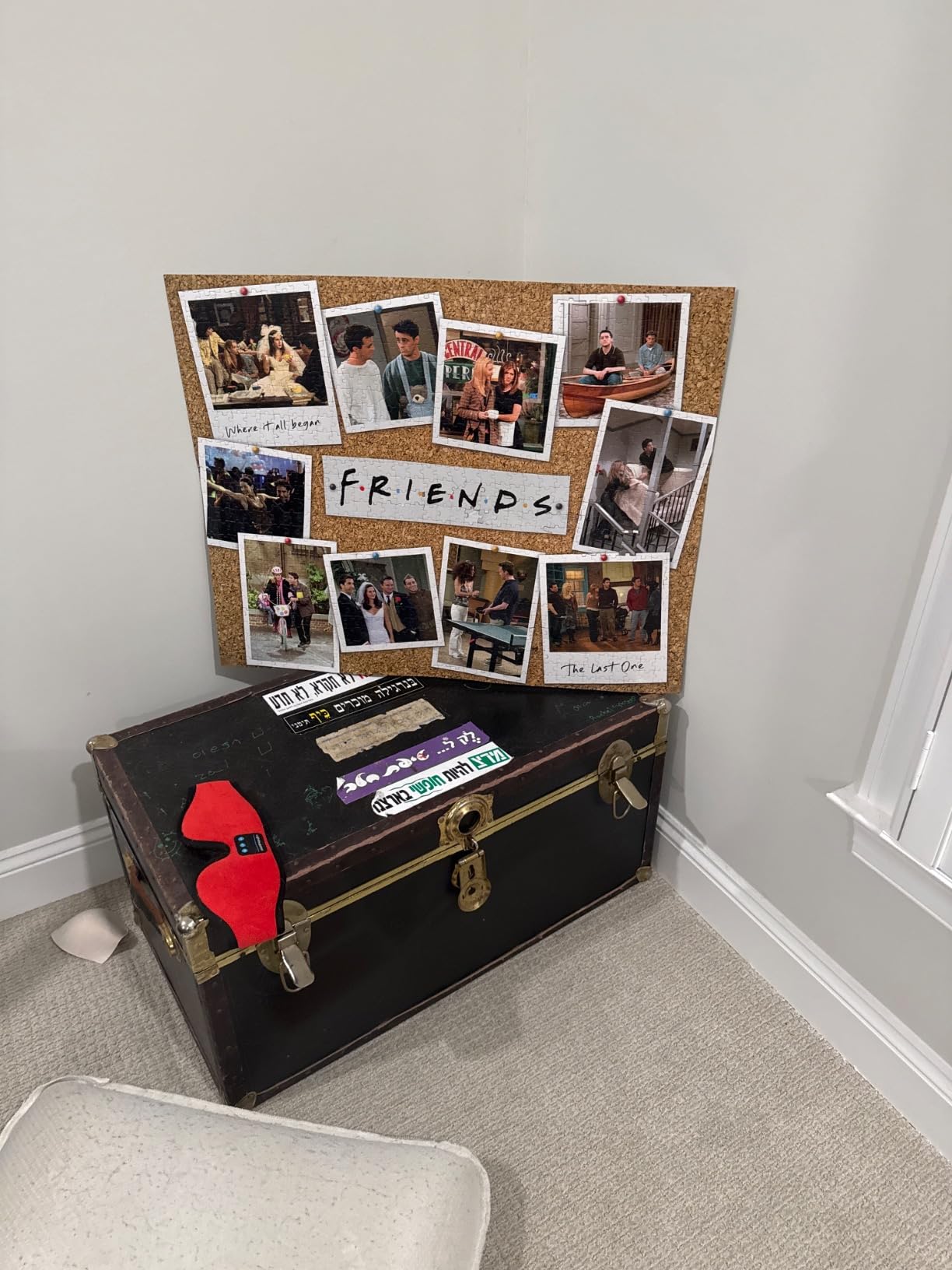 Friends TV Show Seasons Jigsaw Puzzle - 1000 Pieces - 30in x 24in | 1000-Piece Corkboard Photo Design, Great Gift for Friends Fans customer photo 2