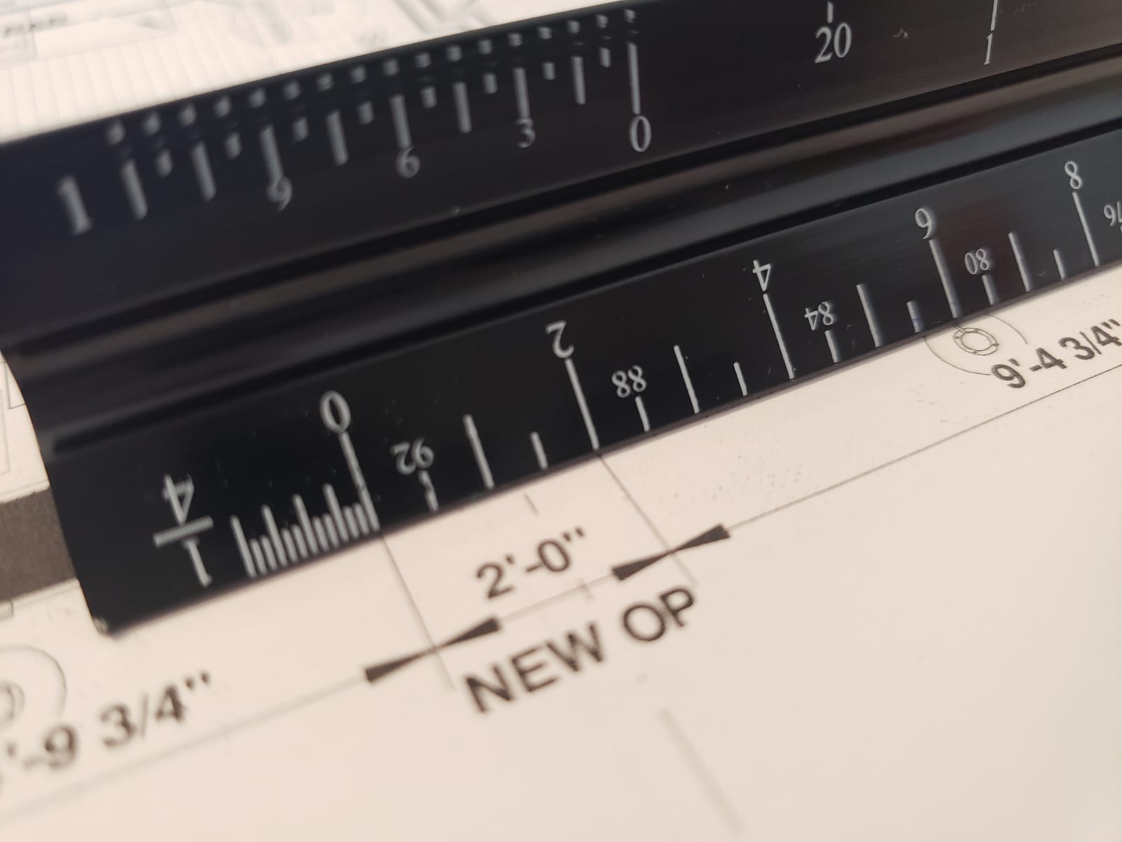 12-Inch Architectural and Engineering Scale Ruler Set (Imperial) - Laser-Etched Aluminum Triangular Drafting Tool customer photo 1