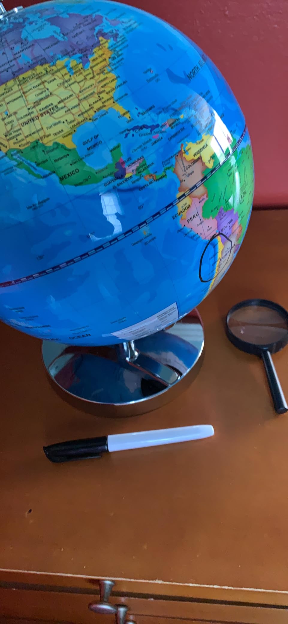 POOCCI 6 in1 Illuminated World Globe for Kids & Adults All Ages High Clear Map, Illuminates Educational Interactive STEM Toy, Light Up Kids Globe Lamp,Gifts For Boys And Girls customer photo 1