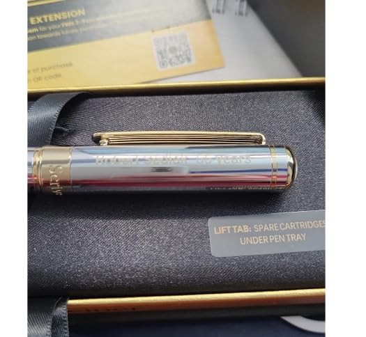 Scriveiner Luxury Fountain Pen - Stunning Black Lacquer Pen, Real Gold Finish, Schmidt Gilded Nib (Medium), Converter, Best Pen Gift Set for Men & Women, Professional, Executive, Office, Nice Pens customer photo 2