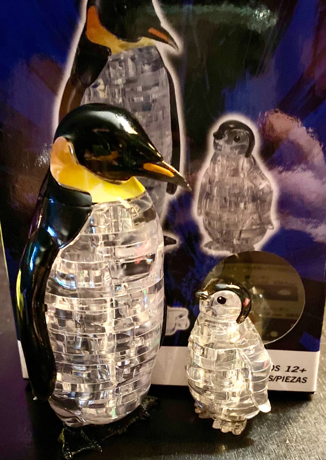 BePuzzled | Penguin and Baby Original 3D Crystal Puzzle, Ages 12 and Up customer photo 2