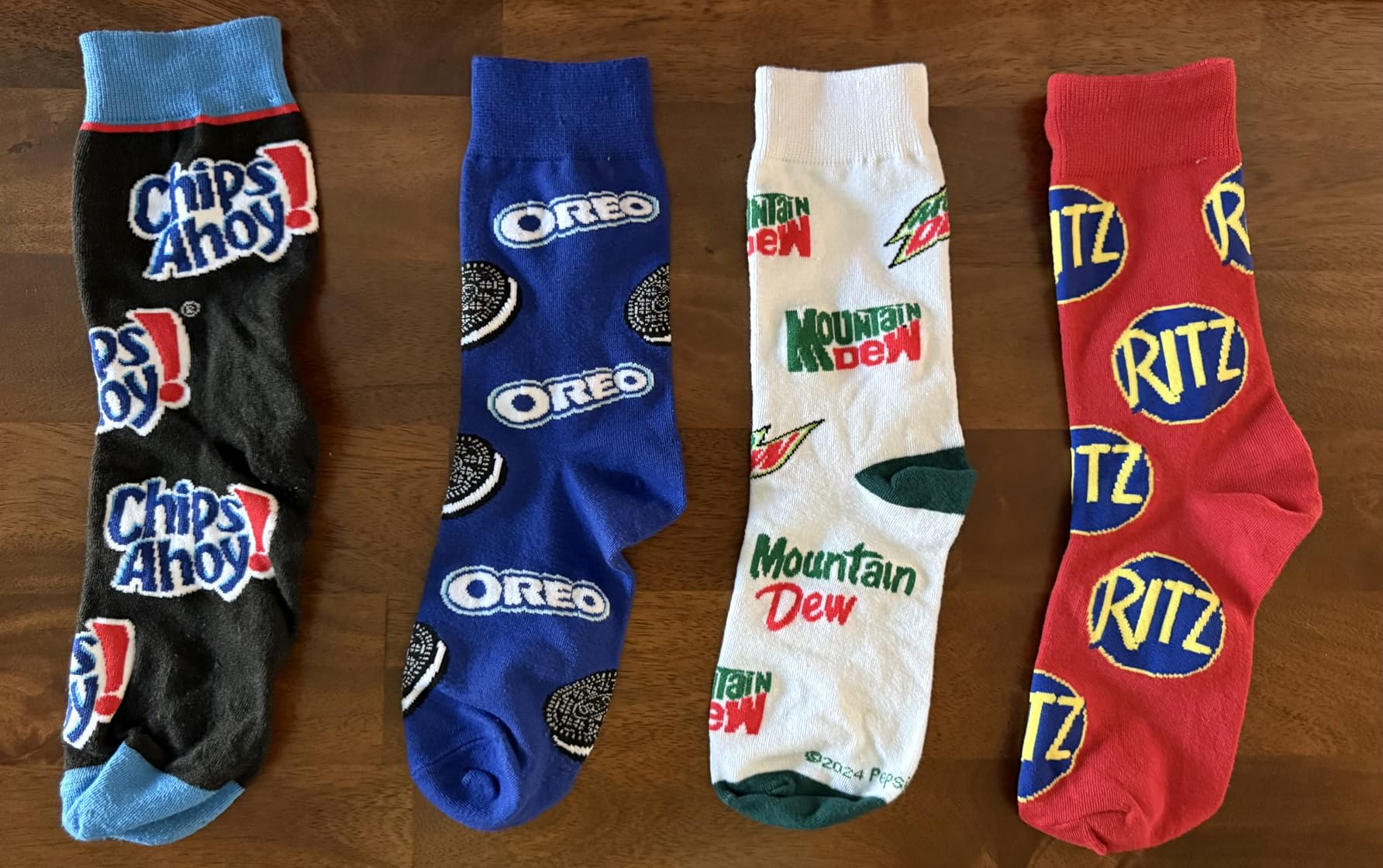 Crazy Socks - Snack Food 8-Pack Crew Socks Gift Set | Officially Licensed. Soft Cotton Blend. Unisex Fit. Flexible Stretch. A fun surprise for snack fans. customer photo 2