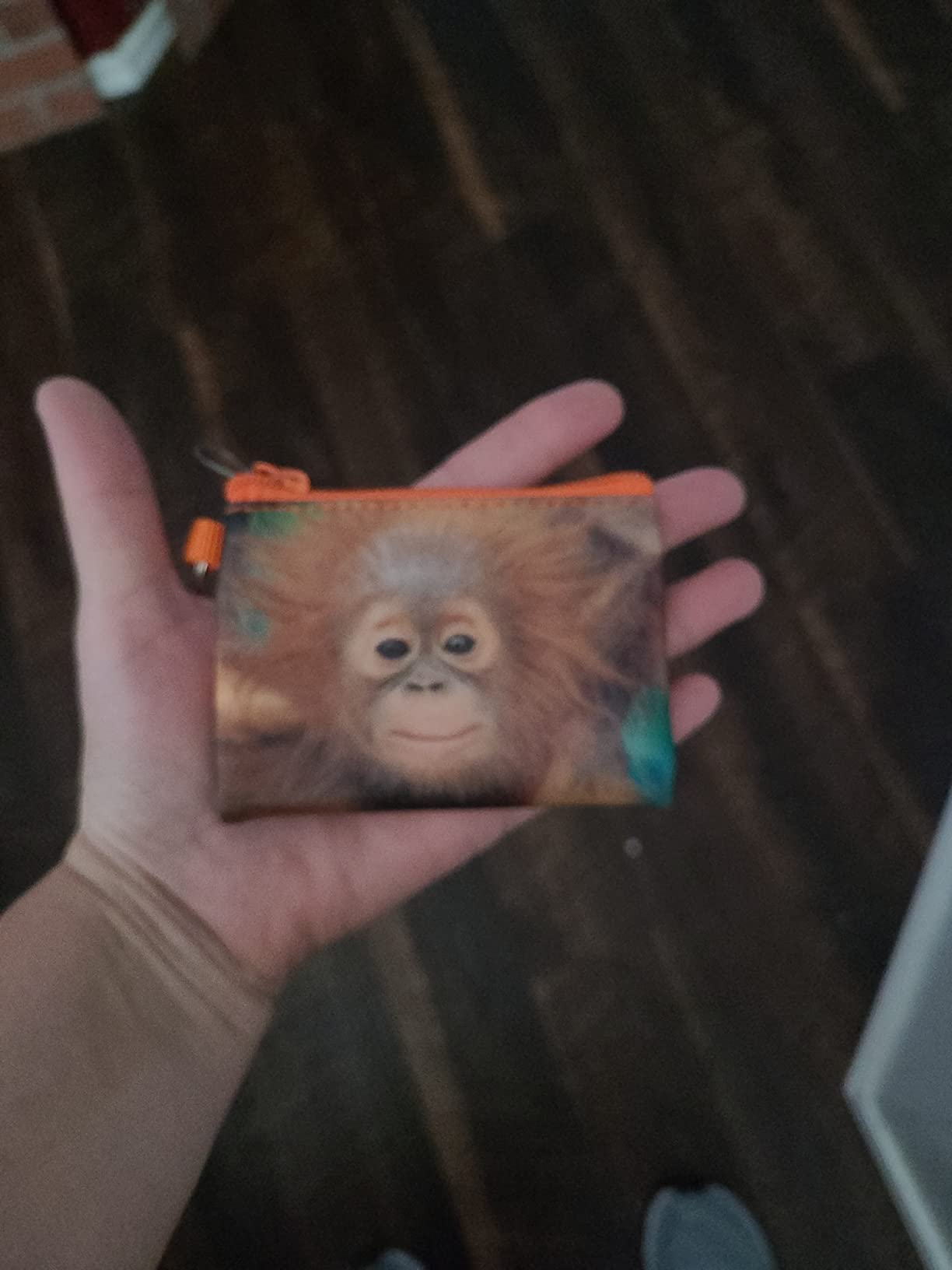 3D LiveLife Coin Purse - Ring-Tailed Lemurs from Deluxebase. Lenticular 3D Lemur Purse. Cash, coin and card holder with secure zipper featuring artwork licensed from renowned Michael Searle customer photo 1